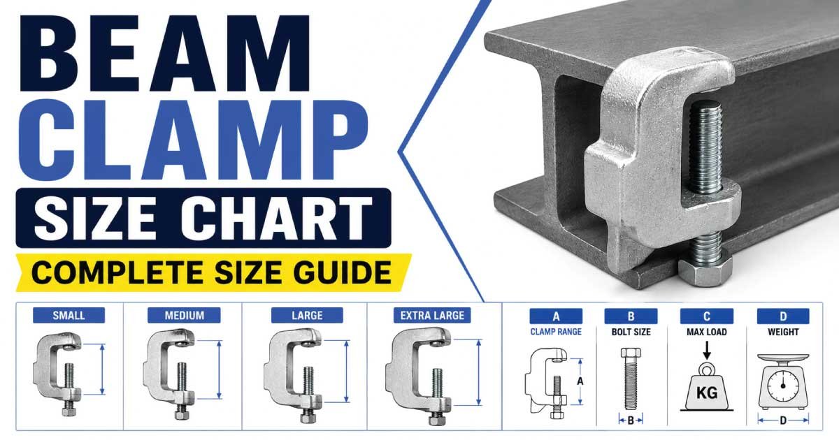 Beam Clamp Size Chart
