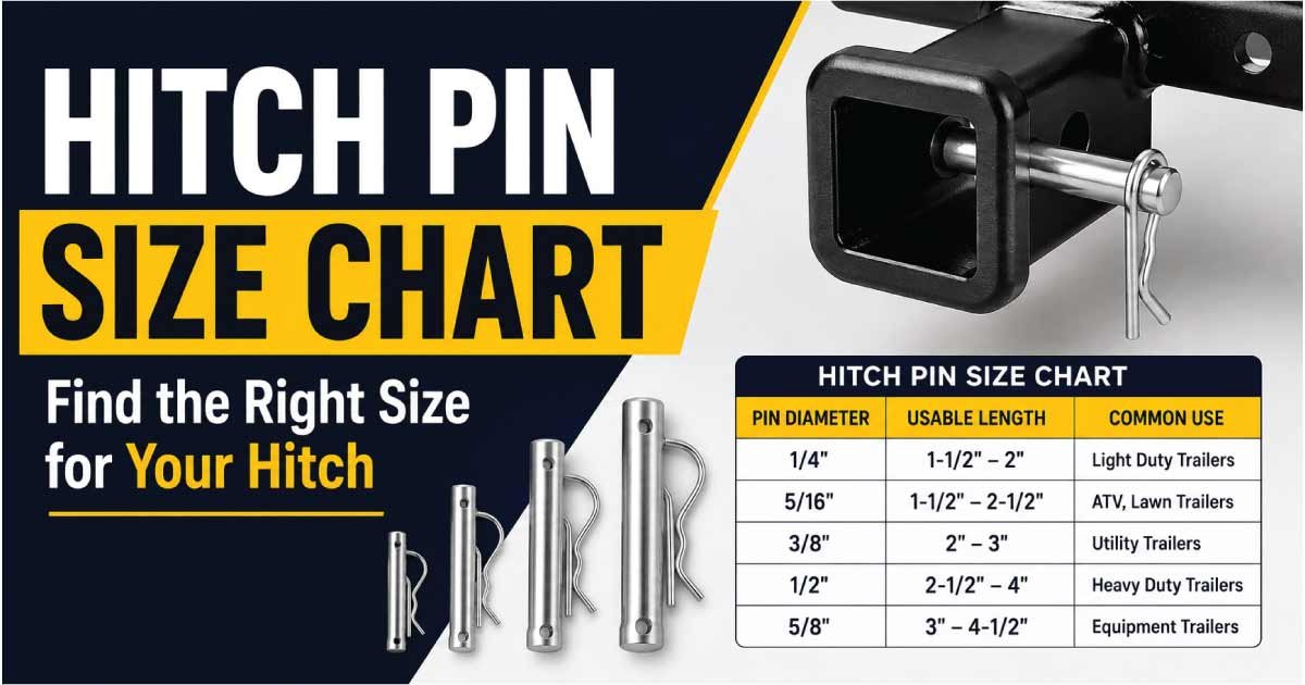 Hitch Pin Size Chart