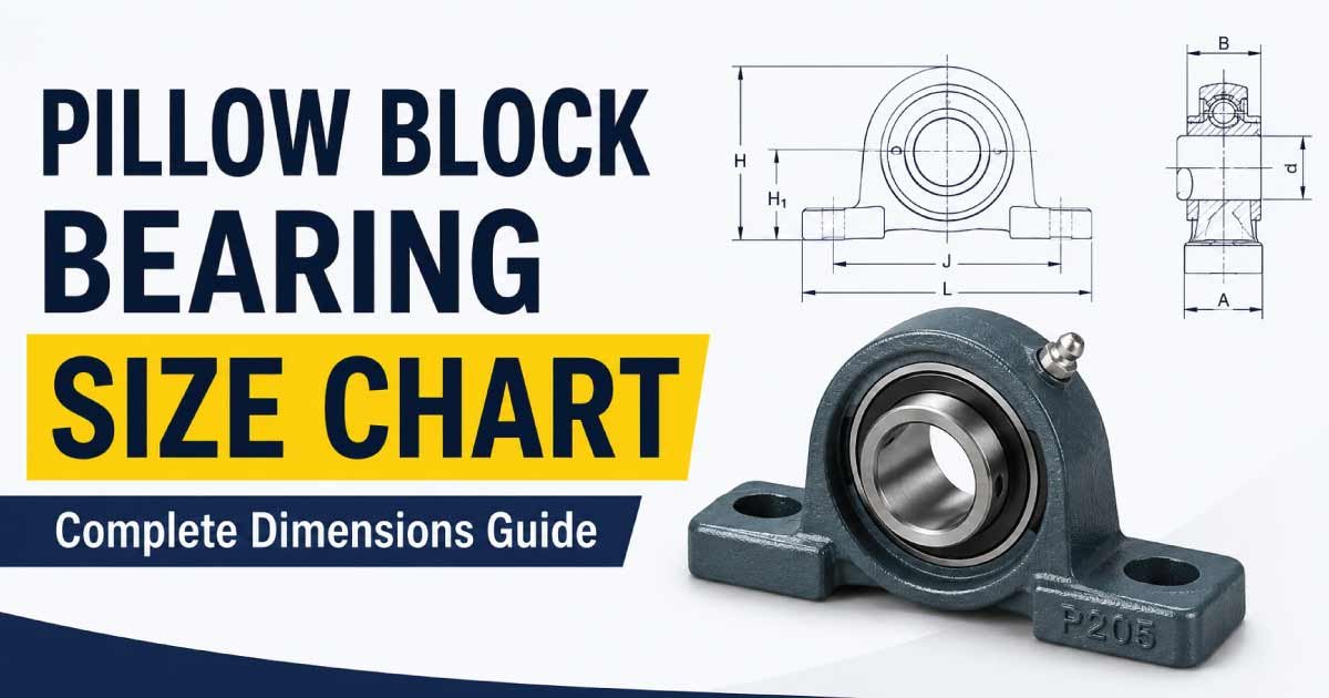 Pillow Block Bearing Size Chart