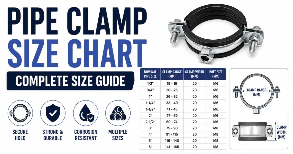Pipe Clamp Size Chart