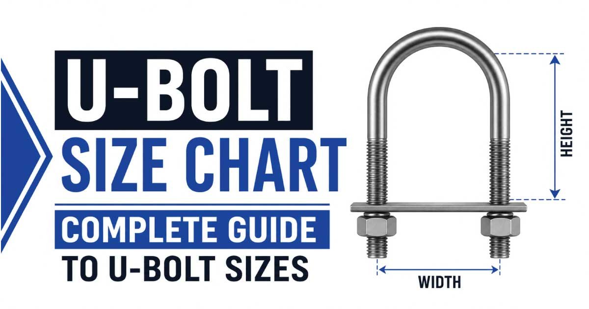U Bolt Size Chart