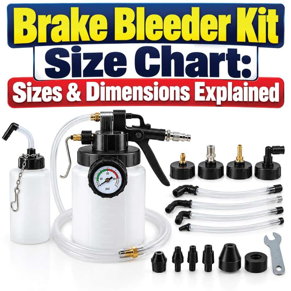 Brake Bleeder Kit Size Chart