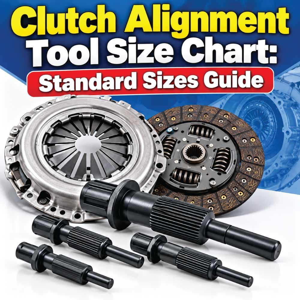 Clutch Alignment Tool Size Chart