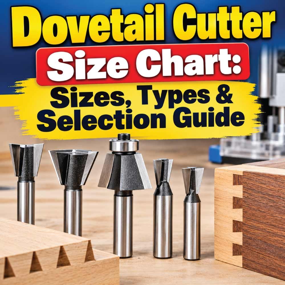 Dovetail Cutter Size Chart