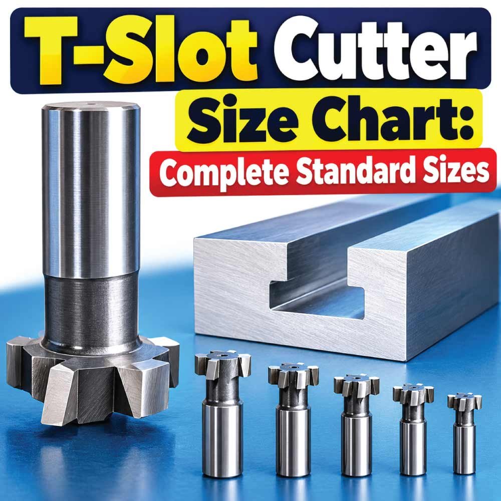 T-Slot Cutter Size Chart