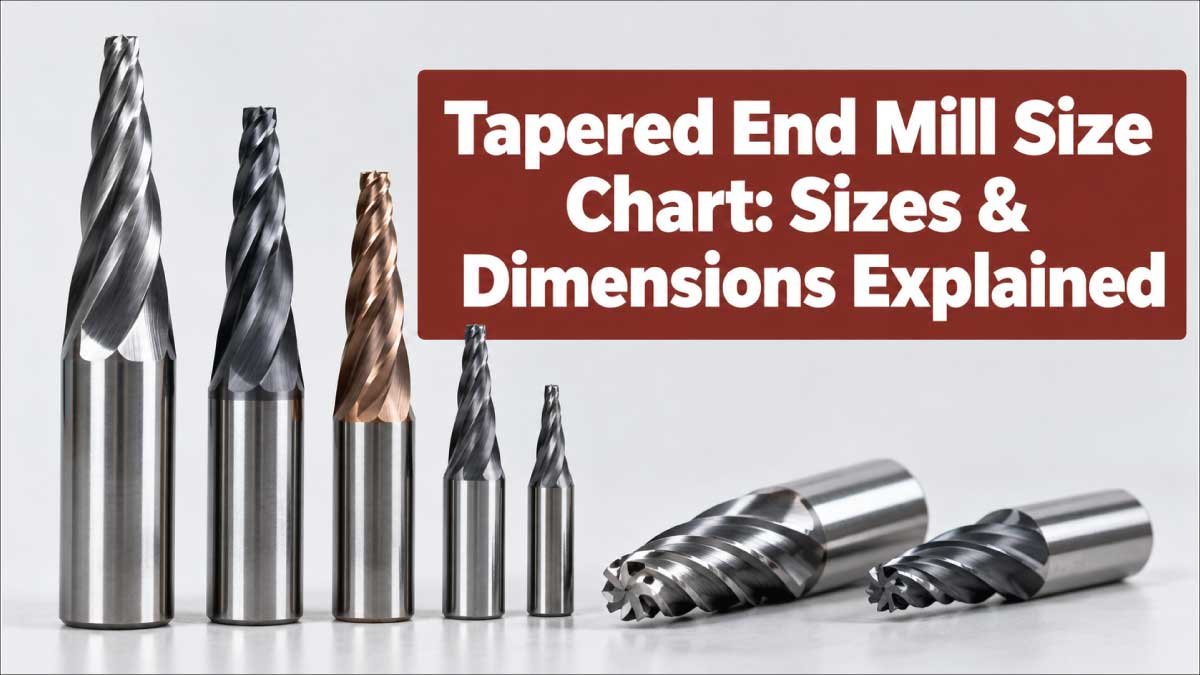 Tapered End Mill Size Chart