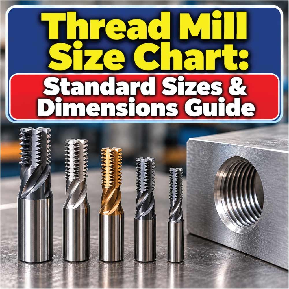 Thread Mill Size Chart